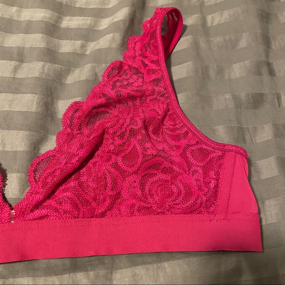 PINK Victoria Secret lace bralets. Size Medium. - Picture 3 of 9